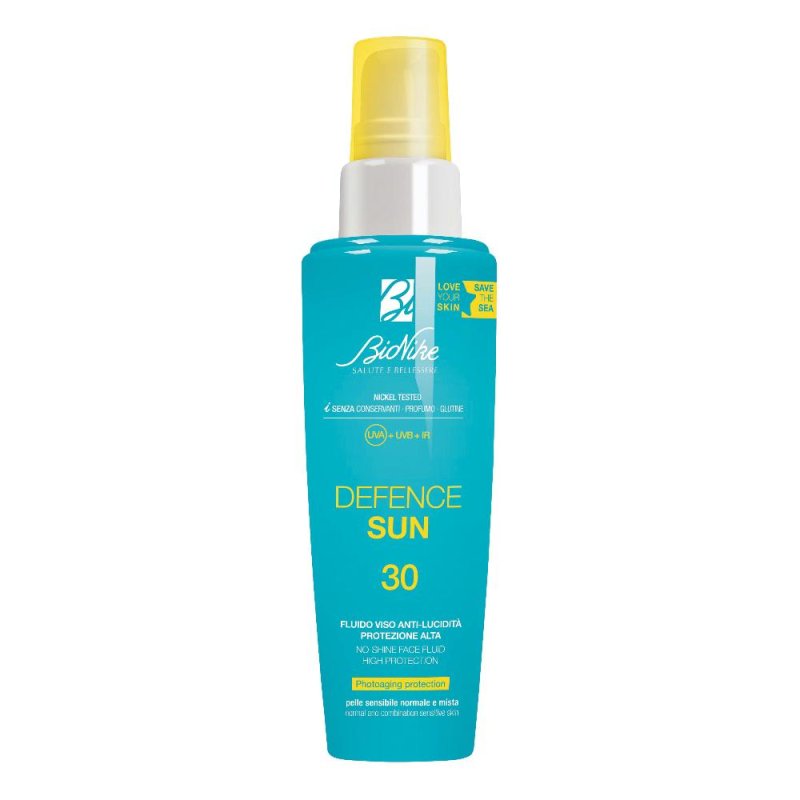 Bionike Defence Sun Fluido Viso Anti-Lucidità 50ml SPF30 Bionike Defence Sun Fluido Viso Anti-Lucidità 50ml SPF30