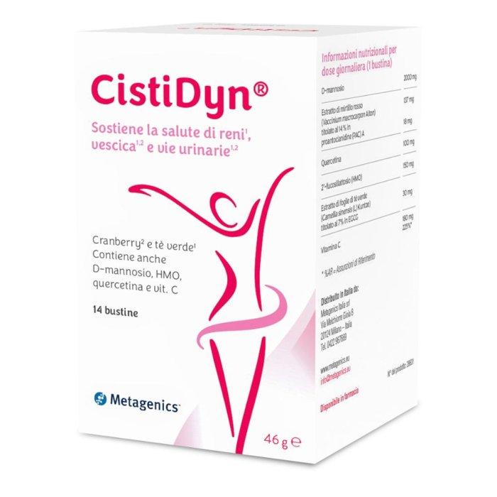 CistiDyn - Integratore Alimentare per la Funzionalità delle Vie Urinarie 14 bustine CistiDyn - Integratore Alimentare per la Funzionalità delle Vie Urinarie 14 bustine