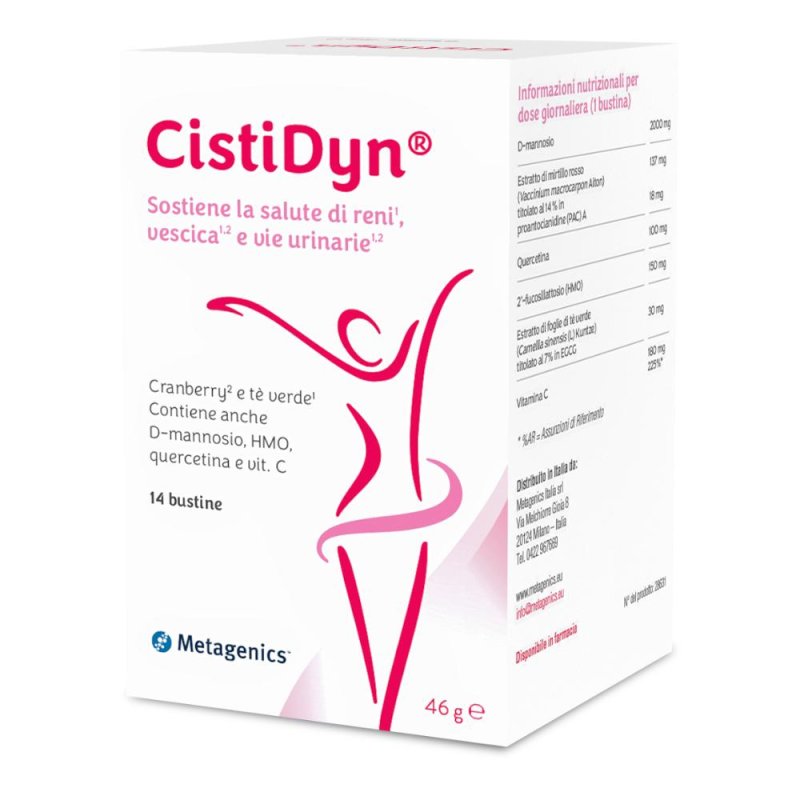 CistiDyn - Integratore Alimentare per la Funzionalit&agrave; delle Vie Urinarie 14 bustine
