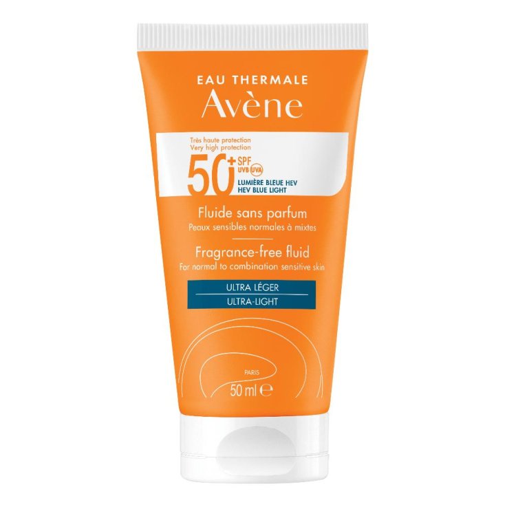 Avene - Solare Fluido Protezione Spf 50+ Senza Profumo Confezione 50 Ml Avene - Solare Fluido Protezione Spf 50+ Senza Profumo Confezione 50 Ml