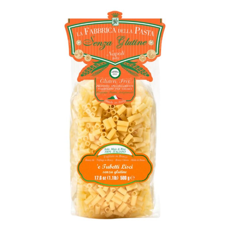 Fabbrica della Pasta di Gragnano tubetti lisci 500 g senza glutine