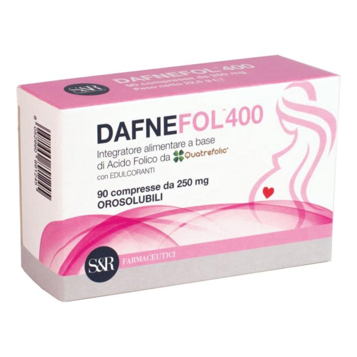 Dafnefol 400 Integratore di Acido Folico 90 Compresse per Gravidanza e Preconcezione Dafnefol 400 Integratore di Acido Folico 90 Compresse per Gravidanza e Preconcezione