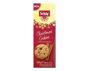 Schar Specialista in Alimenti senza Glutine Christmas Cookies Biscotti Cioccolato e Cannella 100 g