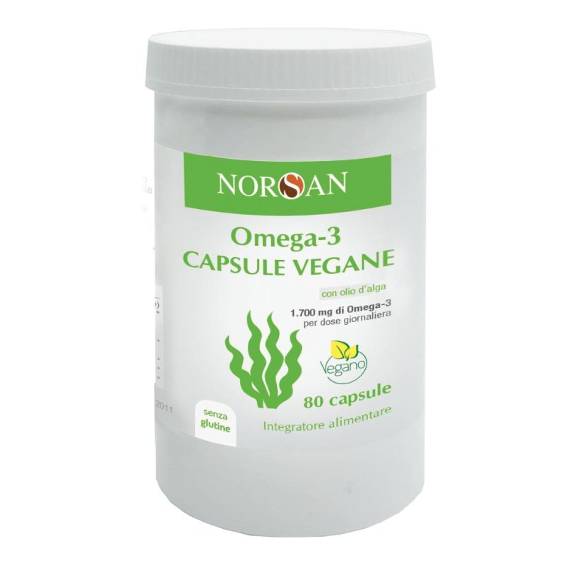 Norsan Omega-3 Vegano Integratore Alimentare 80 capsule Norsan Omega-3 Vegano Integratore Alimentare 80 capsule