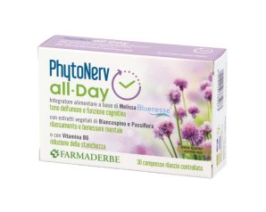 Farmaderbe PhytoNerv - All Day Integratore Alimentare 30 Compresse