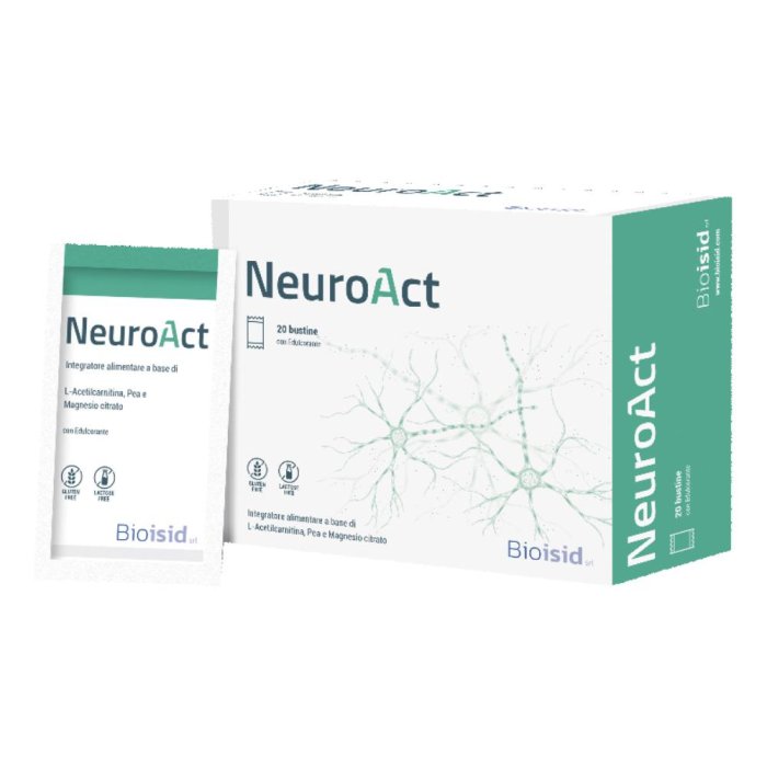 Neuroact Integratore Alimentare 20 Bustine &ndash; Supporto Neuroprotettivo e Funzione Cognitiva