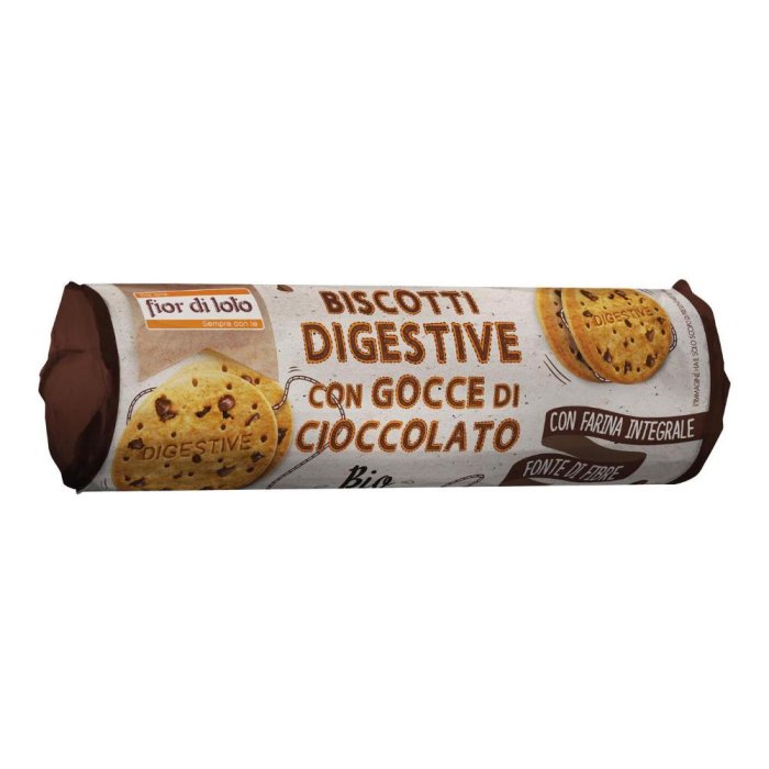 Fior di Loto biscotti digestive con gocce di cioccolato