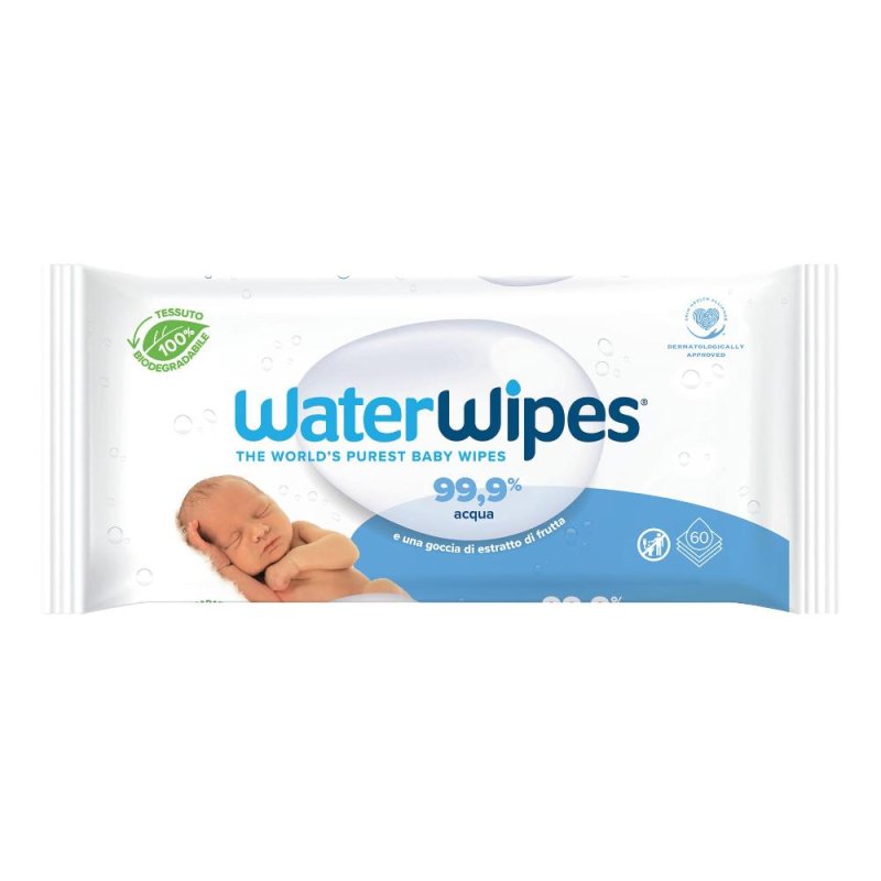 WaterWipes Bio Salviette Umidificate per Neonati 60 Pezzi | Salviette Delicate in Cotone 100% Vegetale per Pelle Sensibile WaterWipes Bio Salviette Umidificate per Neonati 60 Pezzi | Salviette Delicate in Cotone 100% Vegetale per Pelle Sensibile