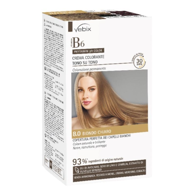 Vebix Phytamin pH Color 8.0 Bio Biondo Chiaro Tinta Capelli Naturale Delicata per Uso Quotidiano Day and Night con Ispirazione Beauty Quotes Vebix Phytamin pH Color 8.0 Bio Biondo Chiaro Tinta Capelli Naturale Delicata per Uso Quotidiano Day and Night con Ispirazione Beauty Quotes
