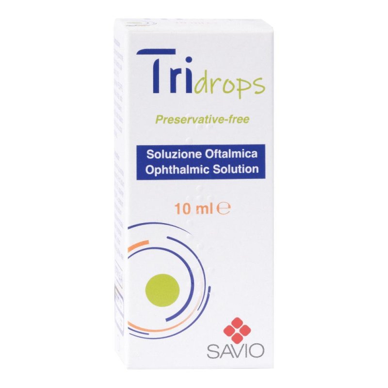 Tridrops Collirio Soluzione Oftalmica 10 ml Lubrificante e Lenitivo per Occhi Secchi e Arrossati Tridrops Collirio Soluzione Oftalmica 10 ml Lubrificante e Lenitivo per Occhi Secchi e Arrossati