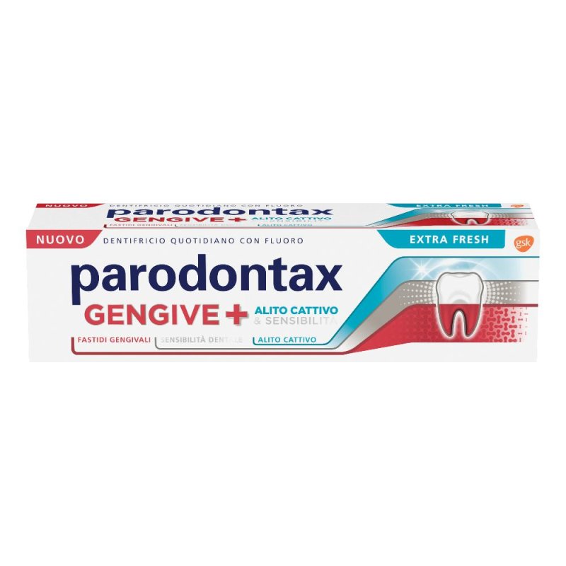 Parodontax Dentifricio Gengive+ Contro Fastidi Gengivali E Denti Sensibili Extra Fresh 75ml Parodontax Dentifricio Gengive+ Contro Fastidi Gengivali E Denti Sensibili Extra Fresh 75ml