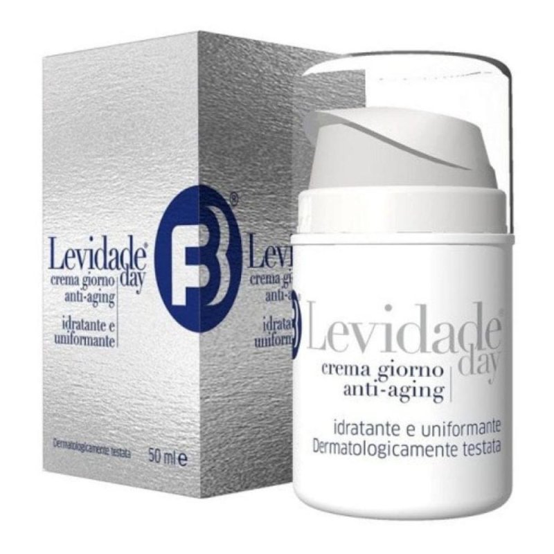 Levidade Day Crema Viso Giorno 50 Millilitri Idratante Antiet&agrave; Illuminante per Pelle Normale e Secca