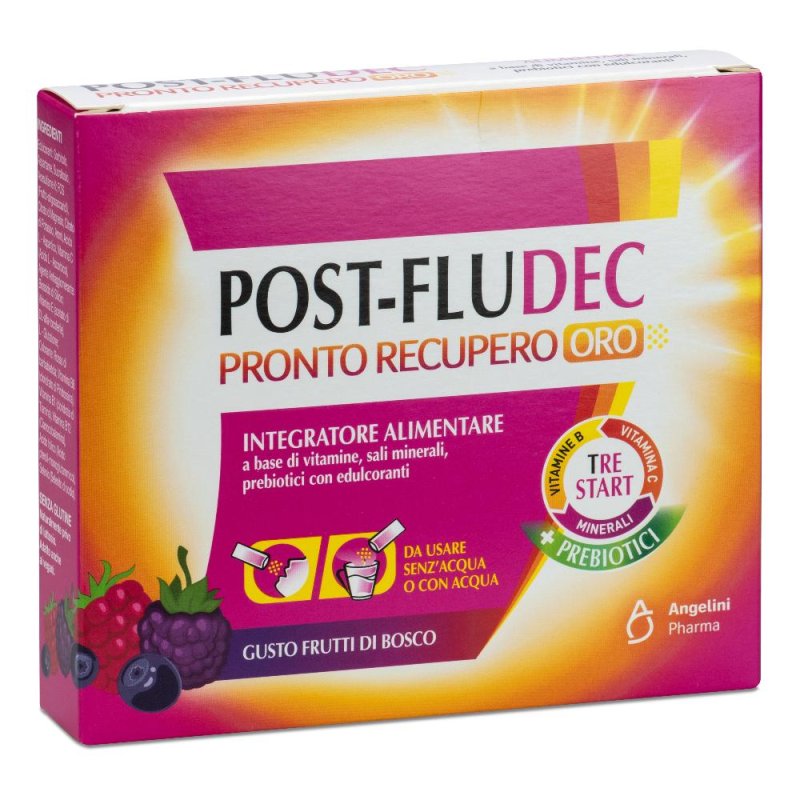 Post-Fludec Pronto Recupero Integratore Frutti di Bosco 12 bustine