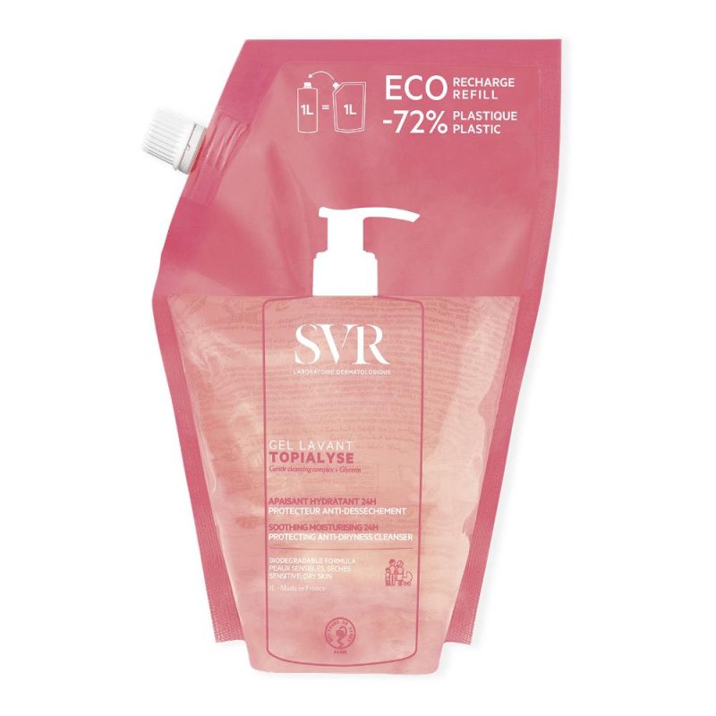 SVR Topialyse - Gel Lavant Refill Detergente Lenitivo Anti-Secchezza 24H, 1L SVR Topialyse - Gel Lavant Refill Detergente Lenitivo Anti-Secchezza 24H, 1L