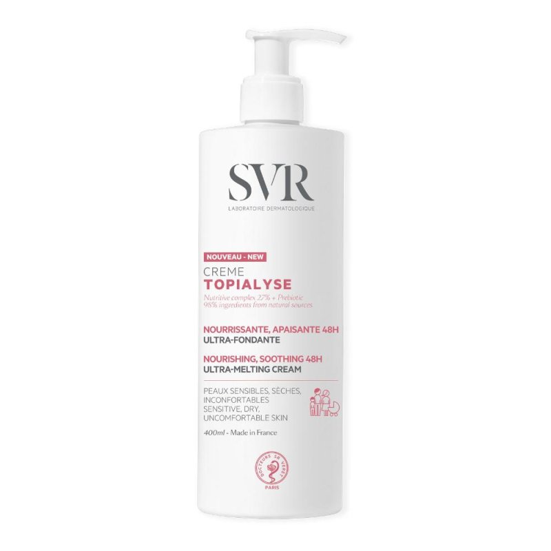 Svr topialyse crème crema emolliente viso e corpo per pelle secca e sensibile 400 ml Svr topialyse crème crema emolliente viso e corpo per pelle secca e sensibile 400 ml