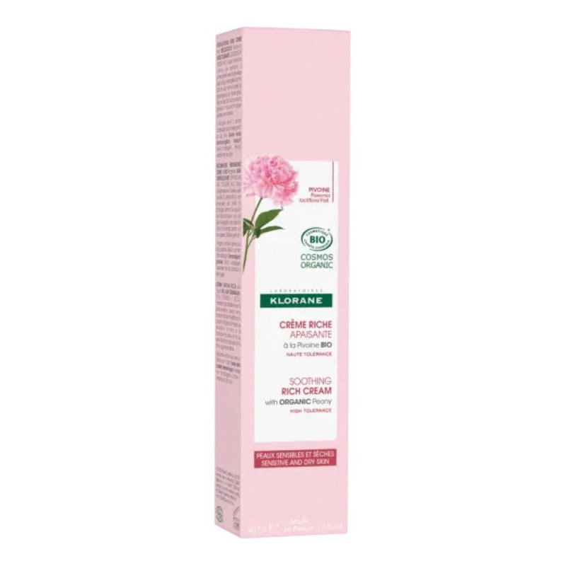 Klorane Crema Ricca Lenitiva alla Peonia Bio Pelle Sensibile/Secca 40ml Klorane Crema Ricca Lenitiva alla Peonia Bio Pelle Sensibile/Secca 40ml