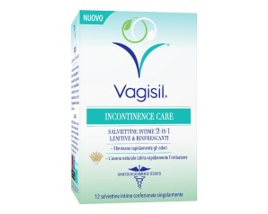 Vagisil Incontinence Care 12 Salviette Intime Lenitive E Rinfrescanti