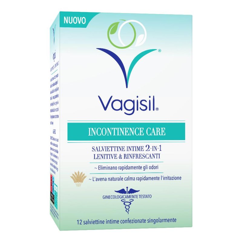 Vagisil Incontinence Care 12 Salviette Intime Lenitive E Rinfrescanti Vagisil Incontinence Care 12 Salviette Intime Lenitive E Rinfrescanti