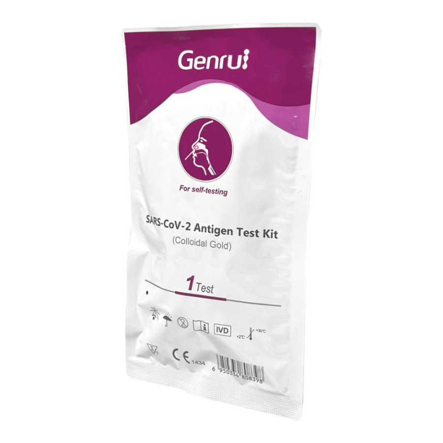 Genrui SARS-CoV-2 Antigen Test Kit (Colloidal Gold) COVID-19 Self