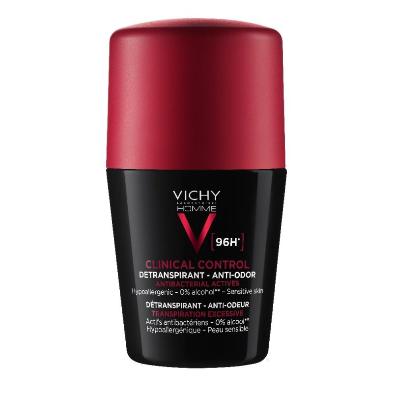 Vichy Clinical Control 96H Uomo 50 ml &ndash; Deodorante antitraspirante alta protezione