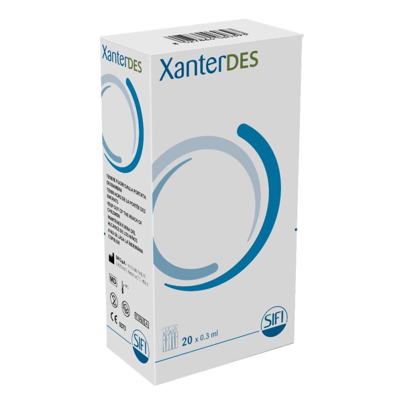 Xanterdes soluzione oftalmica 20 pezzi - gocce oculari monodose per occhi secchi e irritati Xanterdes soluzione oftalmica 20 pezzi - gocce oculari monodose per occhi secchi e irritati