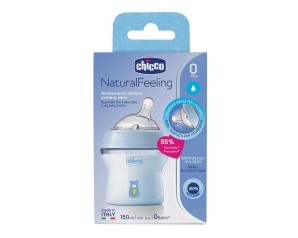 Chicco Artsana Allattamento e Svezzamento Biberon Natural Feeling Silicone Boy 0m+ 150 ml