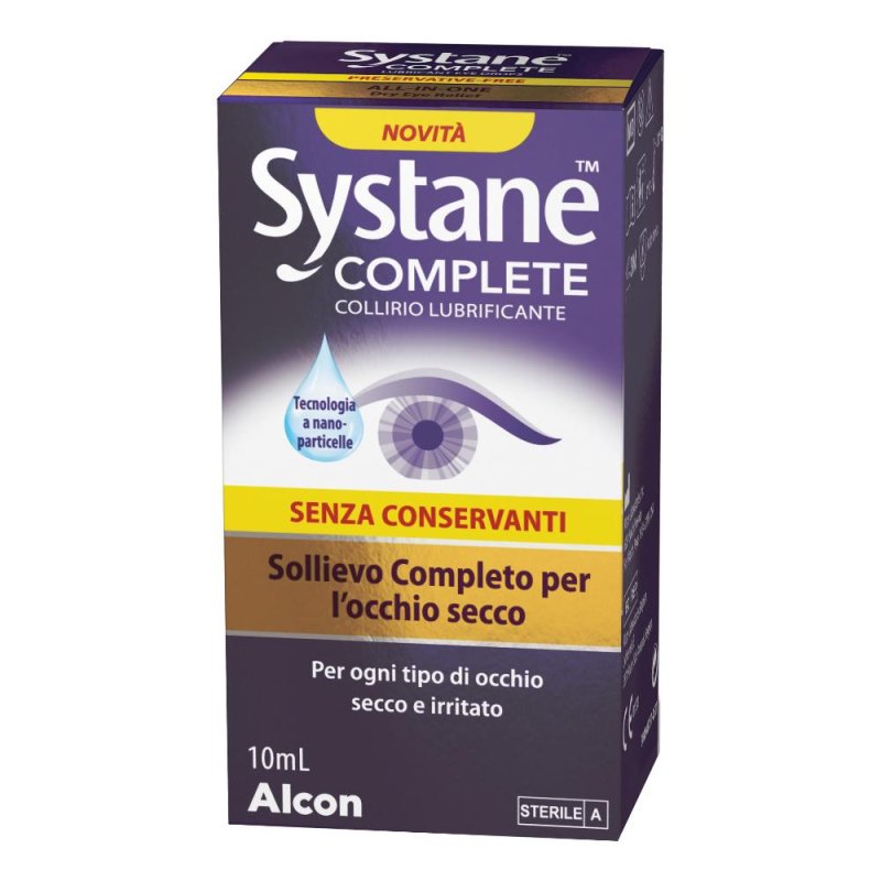 Systane Complete Collirio Lubrificante Sollievo Occhio Secco 10 ml
