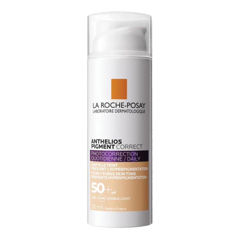 La Roche Posay Anthelios Pigment Correct Solare Viso Spf50+ Light, 50 Ml La Roche Posay Anthelios Pigment Correct Solare Viso Spf50+ Light, 50 Ml