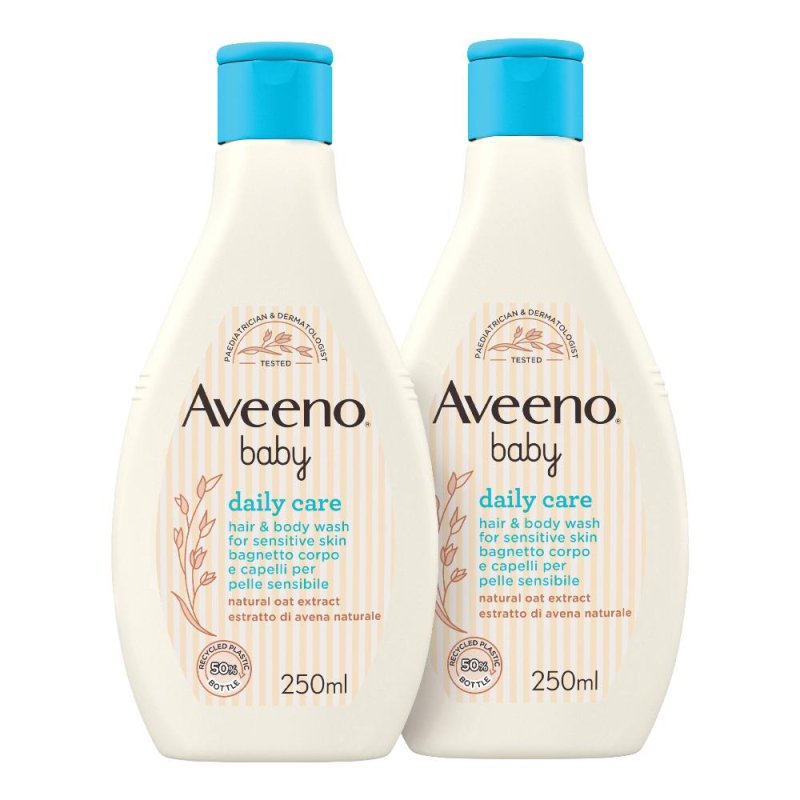 Aveeno Baby Daily Care Bagnetto Corpo E Capelli 2x250ml Aveeno Baby Daily Care Bagnetto Corpo E Capelli 2x250ml