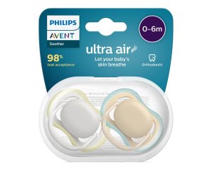 Avent succhietto Ultra Air 0-6 mesi neutro - succhietto in silicone extra aerato