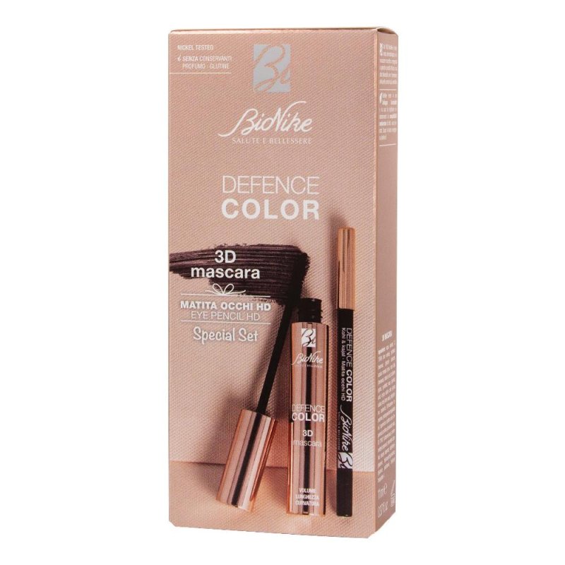 Bionike Defence Color Make-up Base Viso Special Set 3D Mascara e Matita HD Bionike Defence Color Make-up Base Viso Special Set 3D Mascara e Matita HD