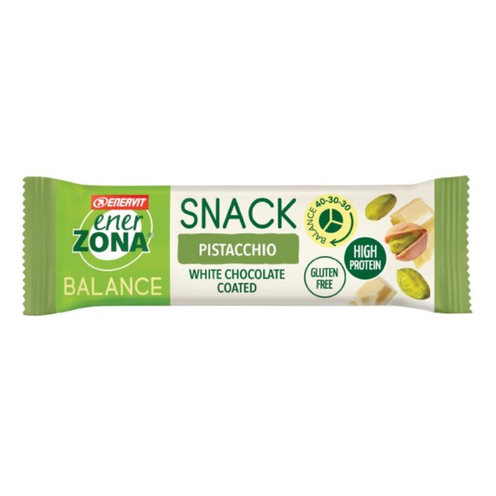 Enervit - Enerzona Snack Pistacchio/Cioccolato Bianco Confezione 33 Gr Enervit - Enerzona Snack Pistacchio/Cioccolato Bianco Confezione 33 Gr