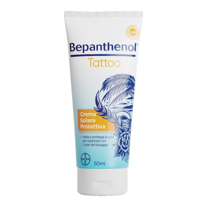 Bepanthenol Tattoo Crema Solare Protettiva Spf50+ 50 Ml Bepanthenol Tattoo Crema Solare Protettiva Spf50+ 50 Ml