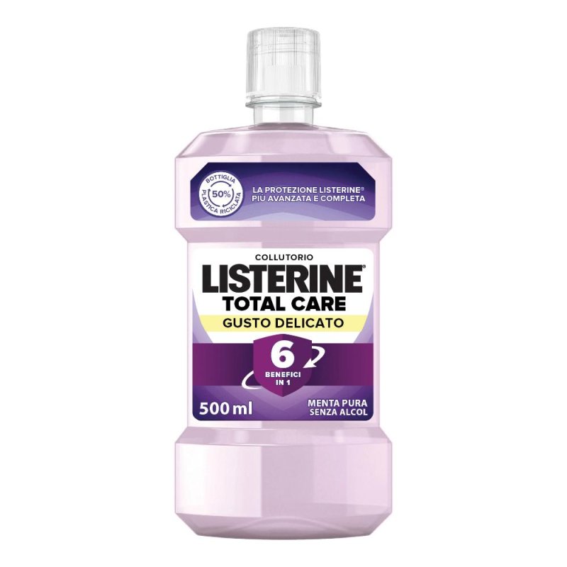 Listerine Collutorio Total Care Gusto Delicato Menta Pura 500 ml Listerine Collutorio Total Care Gusto Delicato Menta Pura 500 ml