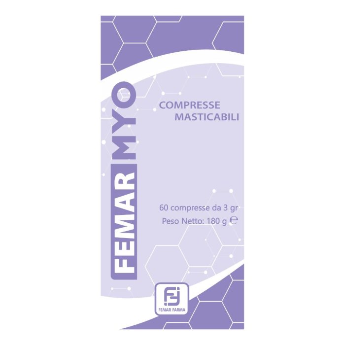 Femar Myo Integratore Donna per Fertilità e Benessere del Ciclo, 60 Compresse Masticabili (60 cpr) Femar Myo Integratore Donna per Fertilità e Benessere del Ciclo, 60 Compresse Masticabili (60 cpr)