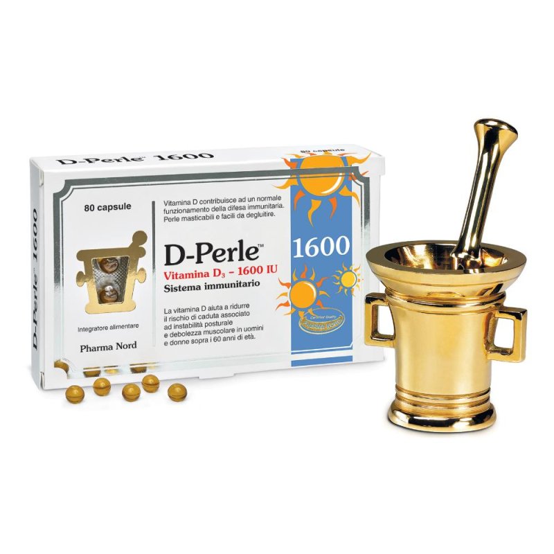 Pharma Nord D-Perle 1600 Integratore Sistema Immunitario 80 Capsule