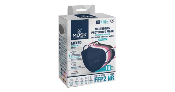 Mascherina Respiratoria FFP2 Nera Certificata CE 500 Mascherine 50 Centesimi A Mascherina 8683220346121 - Foto 5