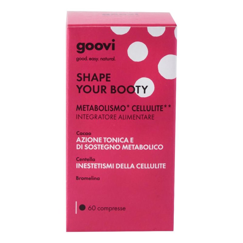 Goovi Metabolismo Cellulite Shape Your Booty Integratore Alimentare 60 compresse Goovi Metabolismo Cellulite Shape Your Booty Integratore Alimentare 60 compresse