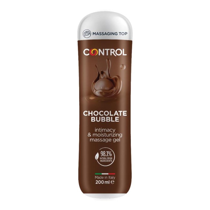 Control Chocolate Bubble - Gel Ultrasensoriale per Massaggi Intimi al Gusto Cioccolato - 200ml Control Chocolate Bubble - Gel Ultrasensoriale per Massaggi Intimi al Gusto Cioccolato - 200ml