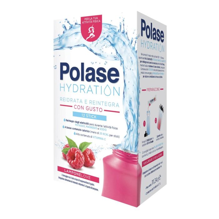 Polase Hydration 12 bustine formato stick gusto lampone in offerta Polase Hydration 12 bustine formato stick gusto lampone in offerta