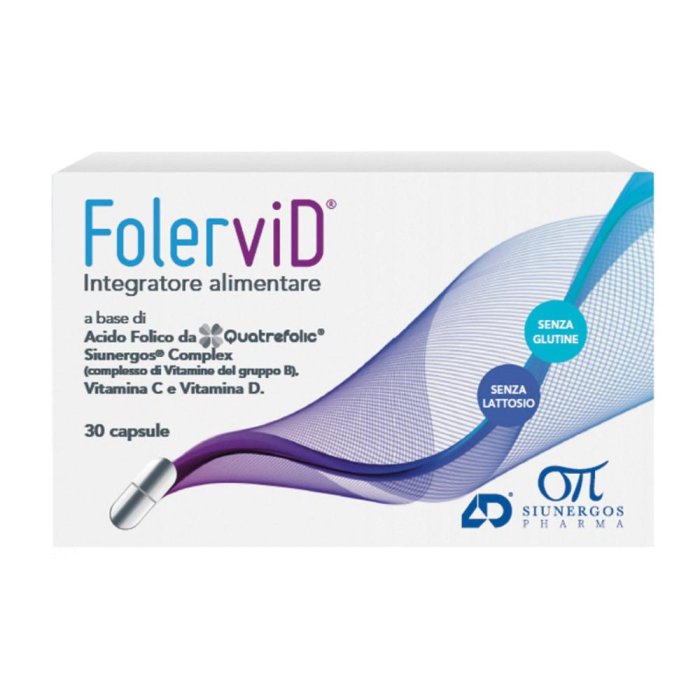 Folervid Integratore Alimentare 30 Capsule – Complesso di Vitamine del Gruppo B con Acido Folico per Energia e Benessere del Sistema Nervoso Folervid Integratore Alimentare 30 Capsule – Complesso di Vitamine del Gruppo B con Acido Folico per Energia e Benessere del Sistema Nervoso