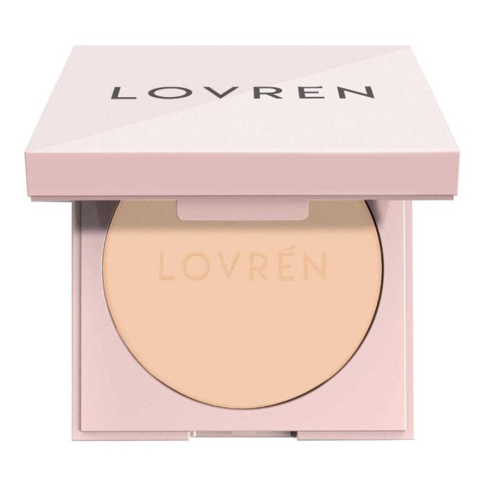Lovr&eacute;n CP1 Cirpia Fix & Shine Cipria Neutra Fissante Trucco, Cipria Opacizzante Viso 10g