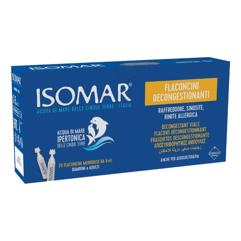 Isomar Flaconcini Decongestionanti Naso Euritalia Pharma 20 x5 Ml Isomar Flaconcini Decongestionanti Naso Euritalia Pharma 20 x5 Ml