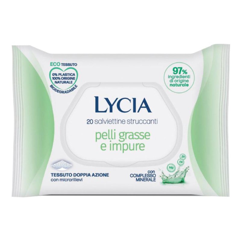 Sodalco Lycia Salviettine Struccanti Pelli Grasse E Impure 20 Pezzi Sodalco Lycia Salviettine Struccanti Pelli Grasse E Impure 20 Pezzi
