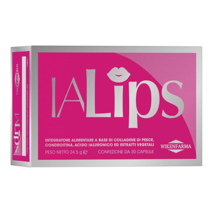Ialips 30 capsule - integratore a base di acido ialuronico e antiossidanti per labbra e mucose Ialips 30 capsule - integratore a base di acido ialuronico e antiossidanti per labbra e mucose