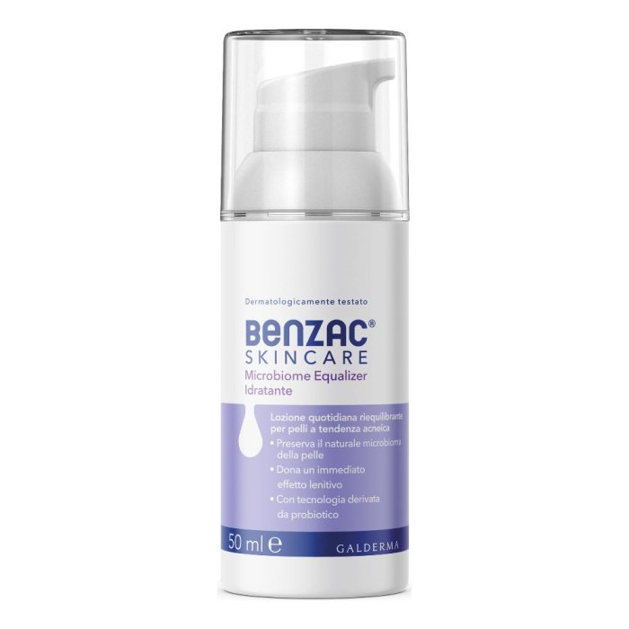 Benzac Skincare Microbiome Equalizer Lozione Idratante Viso Pelle Acneica 50ml Benzac Skincare Microbiome Equalizer Lozione Idratante Viso Pelle Acneica 50ml