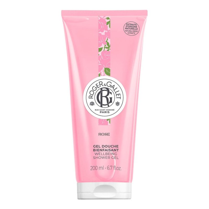 Roger&Gallet Rose - Gel Doccia di Benessere Rosa Damascena Muschio 200 ml Roger&Gallet Rose - Gel Doccia di Benessere Rosa Damascena Muschio 200 ml