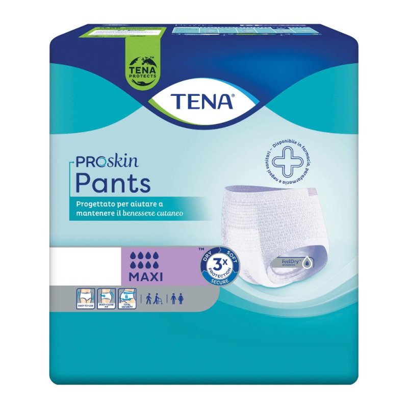 Tena Pants Maxi Pannoloni Mutandine Assorbenti Taglia XL 10 Pezzi