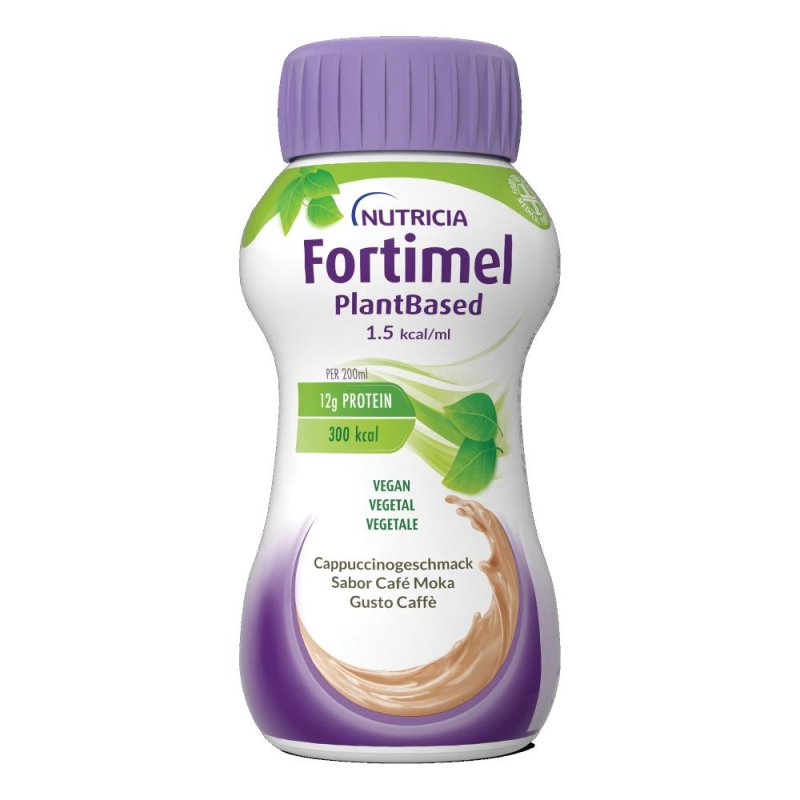 Nutricia Fortimel PlantBased Energy Supplemento Nutrizionale Ipercalorico Normoproteico Gusto Caff&egrave; 4x200 ml