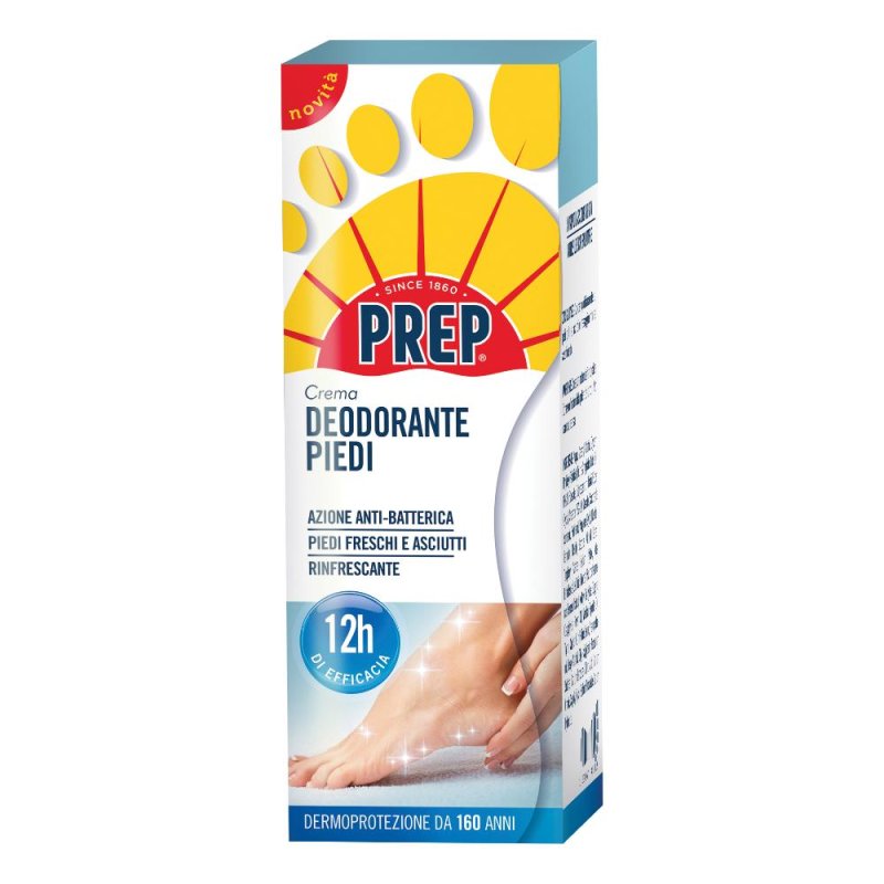 Prep Crema Deodorante Piedi 48H di Efficacia 75ml Prep Crema Deodorante Piedi 48H di Efficacia 75ml